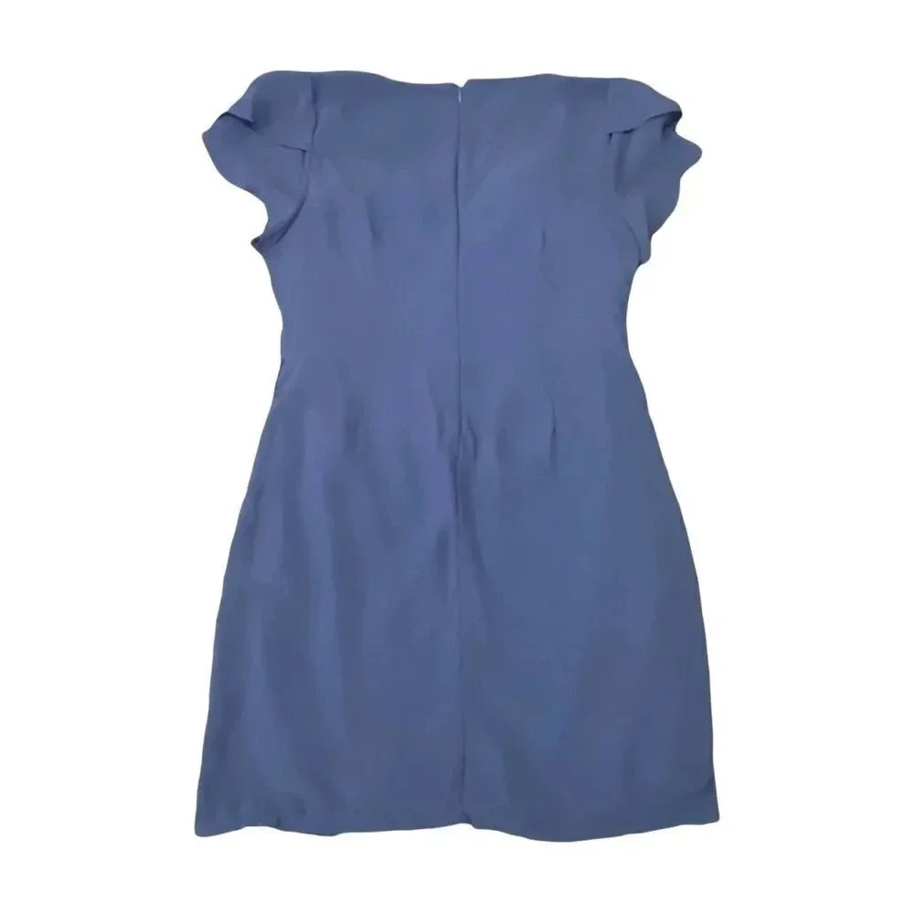 Ya Los Angeles Blue Dress Womens Large Layered Dress Ruffling Texture - Picture 6 of 11